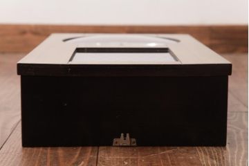 レトロ雑貨　昭和中期　SEIKO(セイコー)　内部交換済・電池式　30DAY　直線を意識したデザインの掛け時計(柱時計、振り子時計)