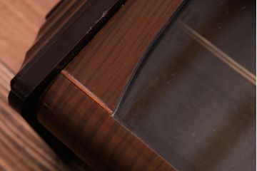 アンティーク雑貨　昭和レトロ　Meiji(明治時計社)　手巻き式　クラシカルな佇まいの掛け時計(柱時計、振り子時計)(2)