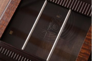 アンティーク雑貨　AIKOSHA(愛工舎)　堀田時計店　CROWNFAN　手巻き式　掛時計(柱時計、壁掛け時計)(R-036465)