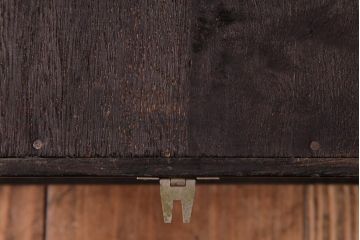 レトロ雑貨　Meiji(明治時計社)　30DAY　手巻き　ガラス窓がおしゃれなゼンマイ式振り子時計(柱時計、掛け時計)