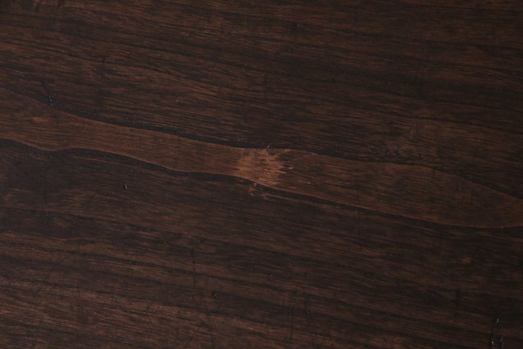 アンティーク家具　ガラス天板　明治期の時代箪笥をリメイクしたセンターテーブル(ローボード、引き出し)