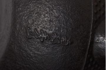 アンティーク雑貨　南部鉄瓶　在銘　秀山　作家物　あられ鉄瓶