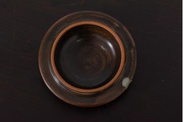 人間国宝　島岡達三　象嵌赤絵　草花文コーヒーセット(カップ&ソーサー、クリーマー、シュガーポット)