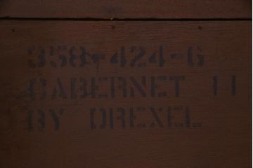中古　DREXEL HERITAGE(ドレクセルヘリテイジ)　CABERNET(カベルネ)　キュリオケース(飾り棚)(定価約110万円)