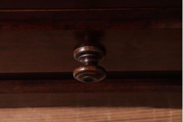 中古　北海道民芸家具　リメイク　シックな雰囲気漂うローチェスト(引き出し、テレビボード)(2)