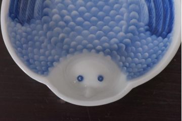 アンティーク雑貨　江戸後期　ふくら雀　小皿2枚セット(和食器)(R-036513)