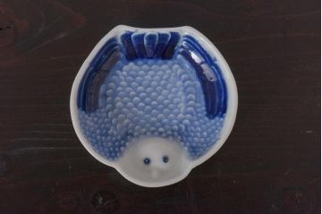 アンティーク雑貨　江戸後期　ふくら雀　小皿3枚セット(和食器)(R-036514)