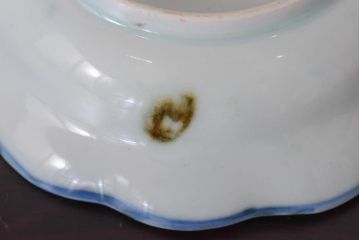 アンティーク雑貨　古伊万里　江戸期の染付皿2枚セット(和食器)(R-036516)