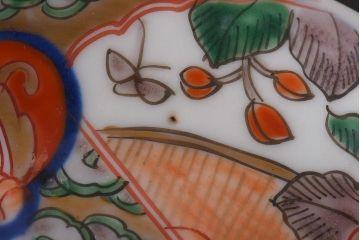 アンティーク雑貨　明治期　色絵　伊万里　6寸5分皿2枚セット(和食器)(R-036520)