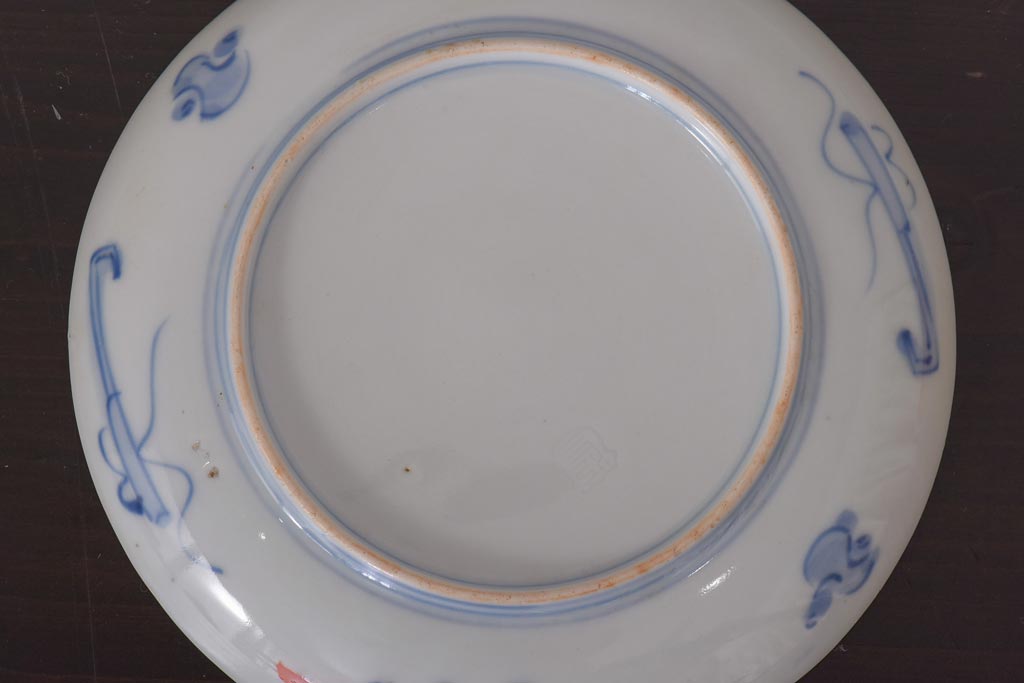 アンティーク雑貨　明治期　色絵　伊万里　6寸5分皿2枚セット(和食器)(R-036520)