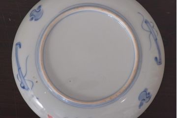 アンティーク雑貨　明治期　色絵　伊万里　6寸5分皿2枚セット(和食器)(R-036520)