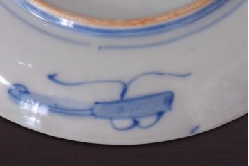 アンティーク雑貨　明治期　色絵　伊万里　6寸5分皿2枚セット(和食器)(R-036520)