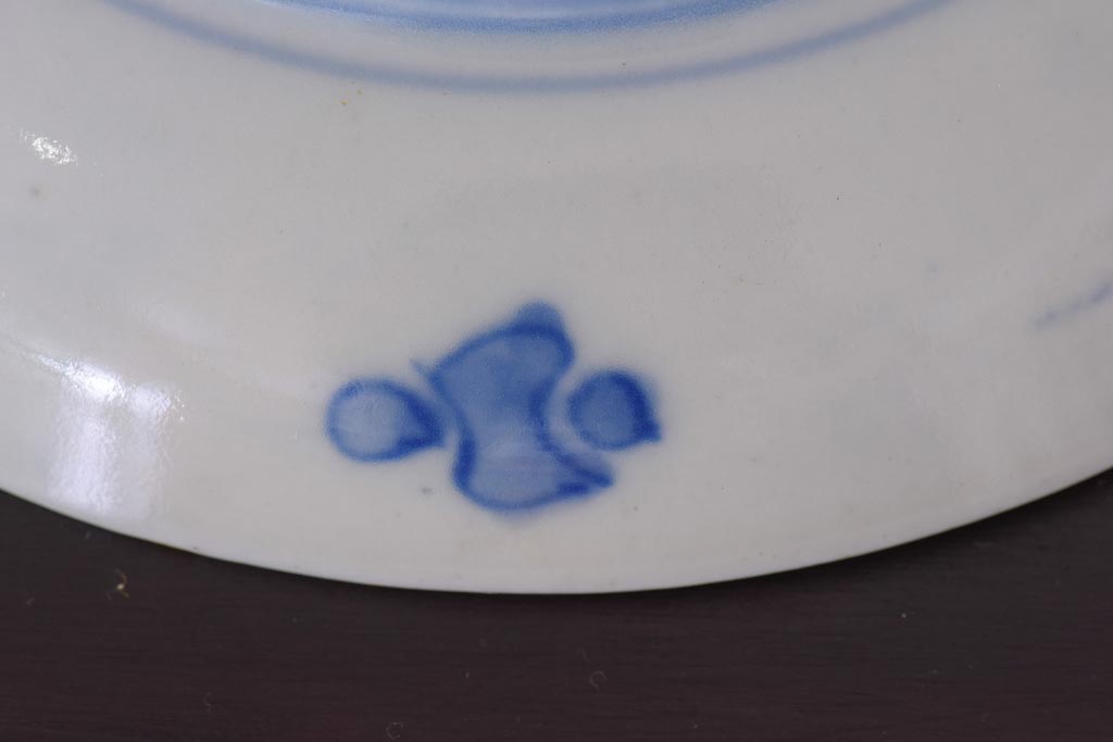 アンティーク雑貨　明治期　色絵　伊万里　6寸5分皿2枚セット(和食器)(R-036520)