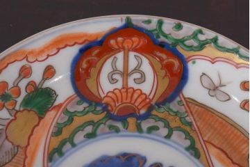 アンティーク雑貨　明治期　色絵　伊万里　6寸5分皿2枚セット(和食器)(R-036521)