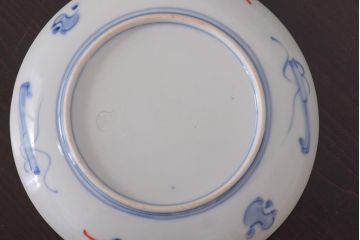 アンティーク雑貨　明治期　色絵　伊万里　6寸5分皿2枚セット(和食器)(R-036521)