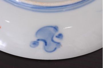 アンティーク雑貨　明治期　色絵　伊万里　6寸5分皿2枚セット(和食器)(R-036521)