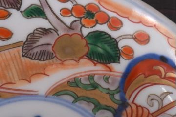 アンティーク雑貨　明治期　色絵　伊万里　6寸5分皿2枚セット(和食器)(R-036522)