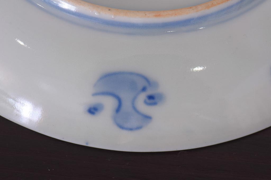 アンティーク雑貨　明治期　色絵　伊万里　6寸5分皿2枚セット(和食器)(R-036522)