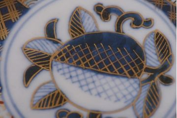 アンティーク雑貨　明治期　伊万里　色絵　なます皿2枚セット(和食器)(R-036523)