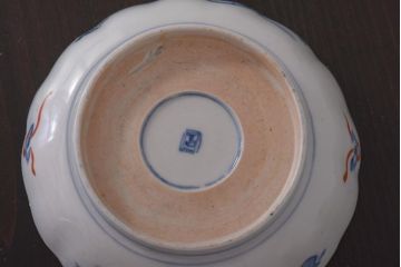 アンティーク雑貨　明治期　伊万里　色絵　なます皿2枚セット(和食器)(R-036523)