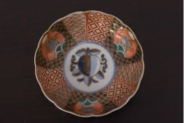 アンティーク雑貨　明治期　伊万里　色絵　なます皿2枚セット(和食器)(R-036524)