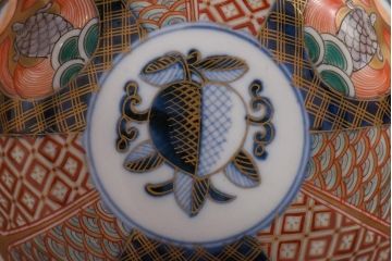 アンティーク雑貨　明治期　伊万里　色絵　なます皿2枚セット(和食器)(R-036524)