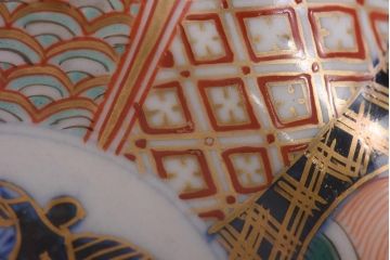 アンティーク雑貨　明治期　伊万里　色絵　なます皿2枚セット(和食器)(R-036524)