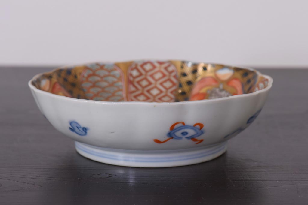 アンティーク雑貨　明治期　伊万里　色絵　なます皿2枚セット(和食器)(R-036524)