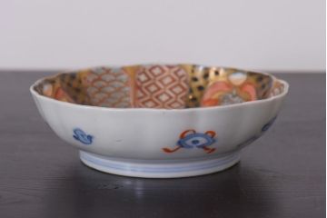 アンティーク雑貨　明治期　伊万里　色絵　なます皿2枚セット(和食器)(R-036524)