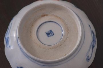 アンティーク雑貨　明治期　伊万里　色絵　なます皿2枚セット(和食器)(R-036524)