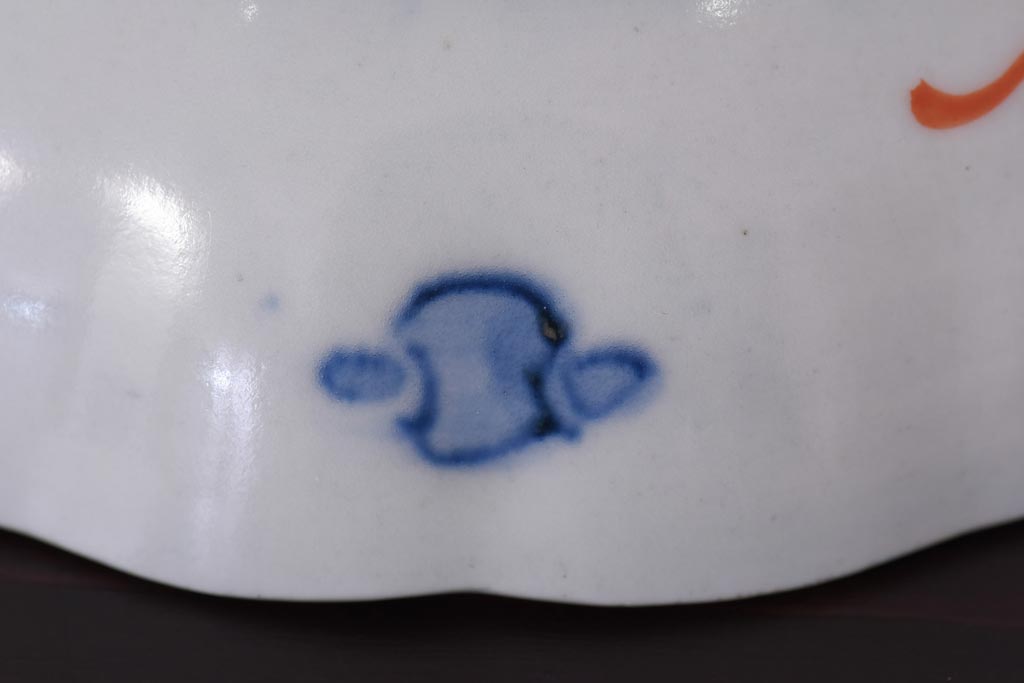アンティーク雑貨　明治期　伊万里　色絵　なます皿2枚セット(和食器)(R-036524)