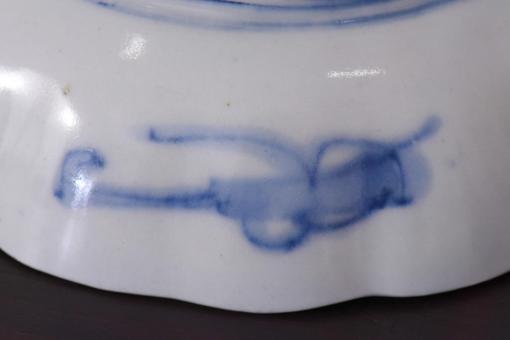 アンティーク雑貨　明治期　伊万里　色絵　なます皿2枚セット(和食器)(R-036524)