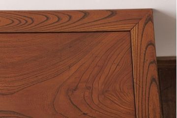 リメイク家具　天板ケヤキ材　古天板をリメイクしたローテーブル(サイドテーブル、テーブル)