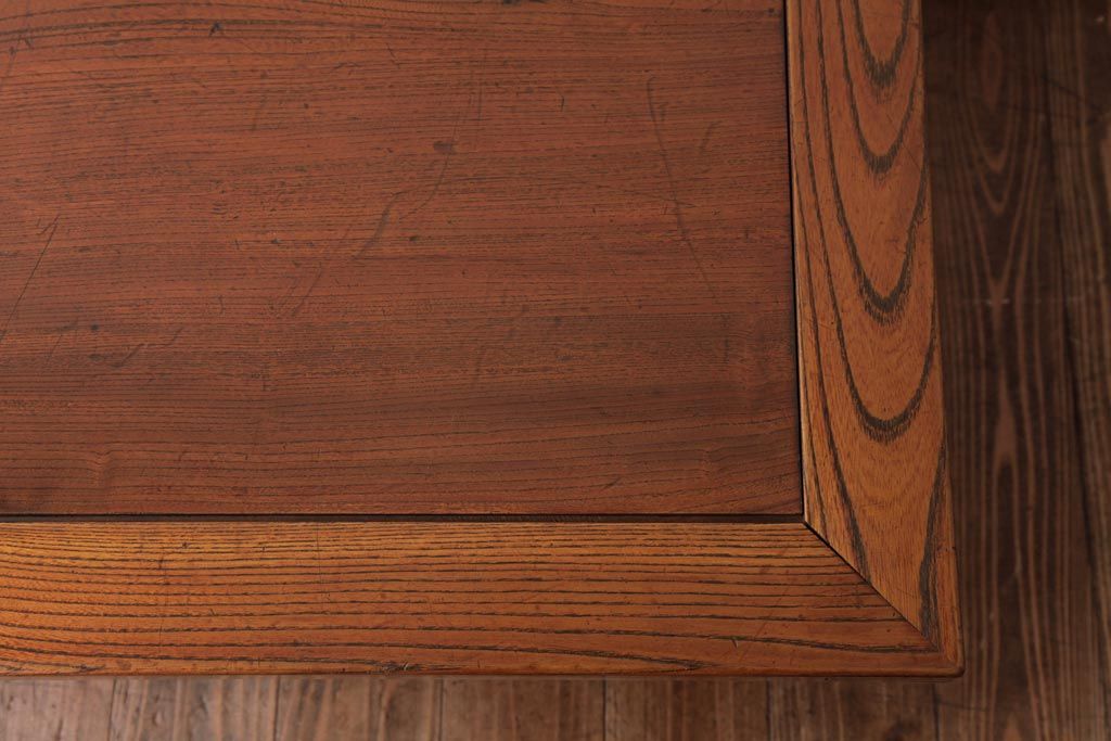 リメイク家具　天板ケヤキ材　古天板をリメイクしたローテーブル(サイドテーブル、テーブル)