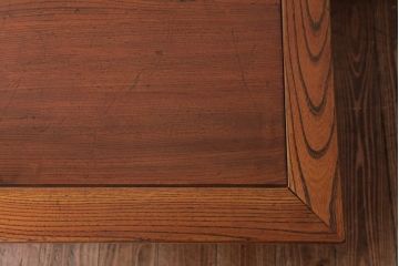 リメイク家具　天板ケヤキ材　古天板をリメイクしたローテーブル(サイドテーブル、テーブル)