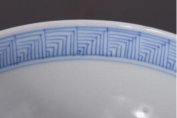 アンティーク雑貨　江戸期　伊万里　鳳凰　蓋付き茶碗2客セット(和食器)(R-036529)