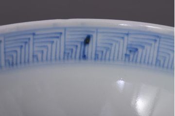 アンティーク雑貨　江戸期　伊万里　鳳凰　蓋付き茶碗3客セット(和食器)(R-036530)