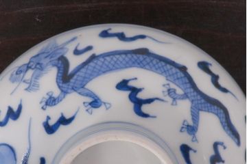 アンティーク雑貨　江戸期　伊万里　鳳凰　蓋付き茶碗3客セット(和食器)(R-036530)