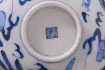 アンティーク雑貨　江戸期　伊万里　鳳凰　蓋付き茶碗3客セット(和食器)(R-036530)
