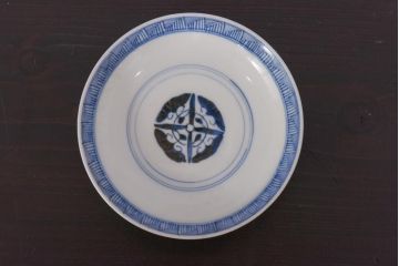 アンティーク雑貨　江戸期　伊万里　鳳凰　蓋付き茶碗3客セット(和食器)(R-036530)