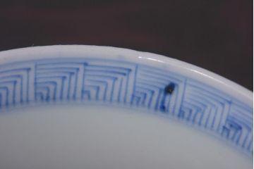 アンティーク雑貨　江戸期　伊万里　鳳凰　蓋付き茶碗3客セット(和食器)(R-036530)