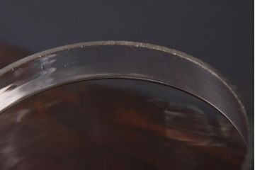 レトロ雑貨　昭和レトロ　丸いフォルムが可愛らしい地球瓶(ガラス瓶、ガラスビン)(R-036533)