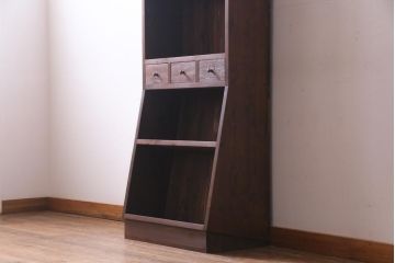 【O様ご決済用】ラフジュ工房オリジナル　古材使用　薄型ブックシェルフ2台