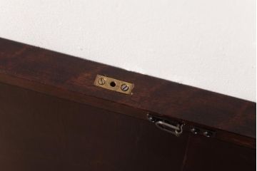 中古　松本民芸家具　リメイク　和洋どちらの空間にも馴染むシンプルなウォールミラー(壁掛け鏡)