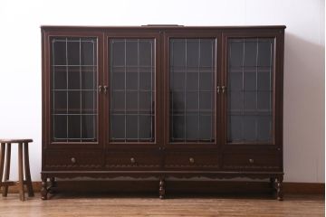 ビンテージ家具　神戸洋家具　メープル不二屋　高級感漂うクラシカルなサイドボード(収納棚)(定価約59万円)