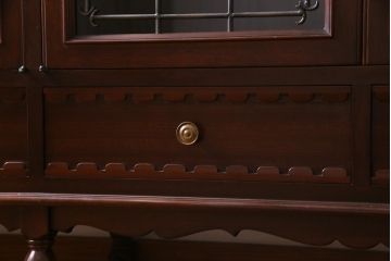 ビンテージ家具　神戸洋家具　メープル不二屋　高級感漂うクラシカルなサイドボード(収納棚)(定価約59万円)