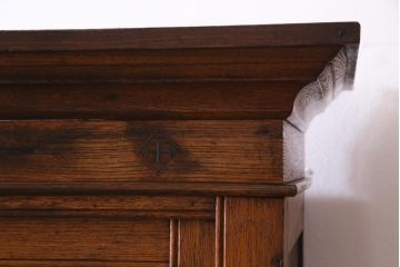 アンティーク家具　大正昭和初期　栓材　大正ロマン薫るノスタルジックな重ねキャビネット(収納棚、戸棚、食器棚、ショーケース)