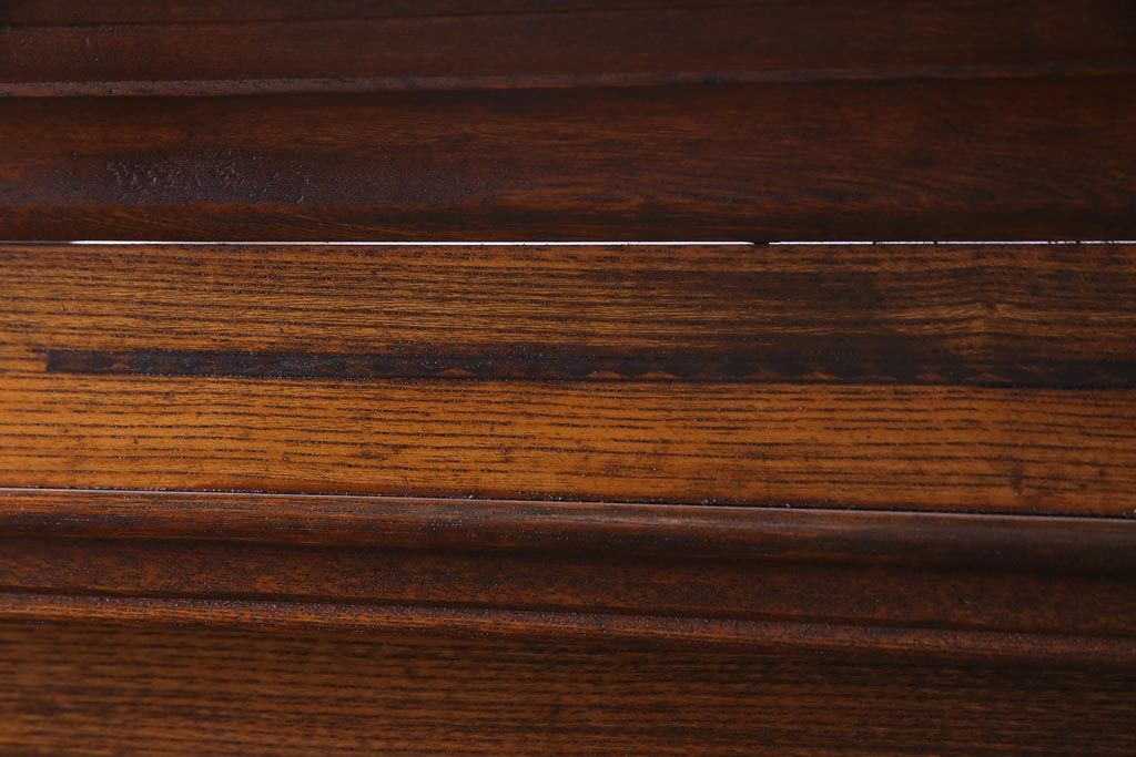 アンティーク家具　大正昭和初期　栓材　大正ロマン薫るノスタルジックな重ねキャビネット(収納棚、戸棚、食器棚、ショーケース)