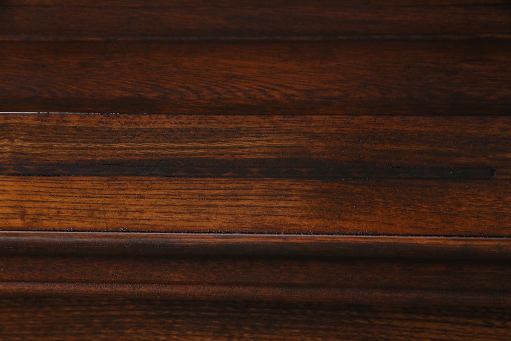 アンティーク家具　大正昭和初期　栓材　大正ロマン薫るノスタルジックな重ねキャビネット(収納棚、戸棚、食器棚、ショーケース)