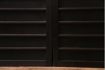 アンティーク建具　和製アンティーク　ワンランク上の和の空間を演出する万本格子戸3枚セット(引き戸、建具)(R-036544)